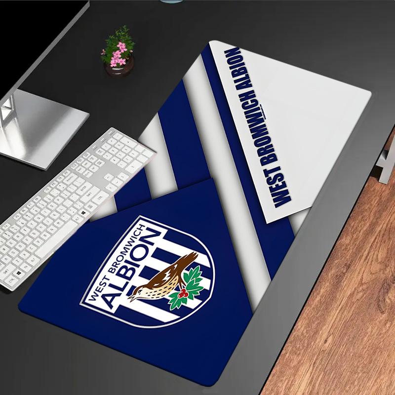 Tappetino per Mouse Bromwich Albion, Base in Gomma, Tappetino per Mouse per Giocatori e Uso Ufficio, Scrivania da Gioco, Tappetino Facile da Pulire Regali di Natale per Fan