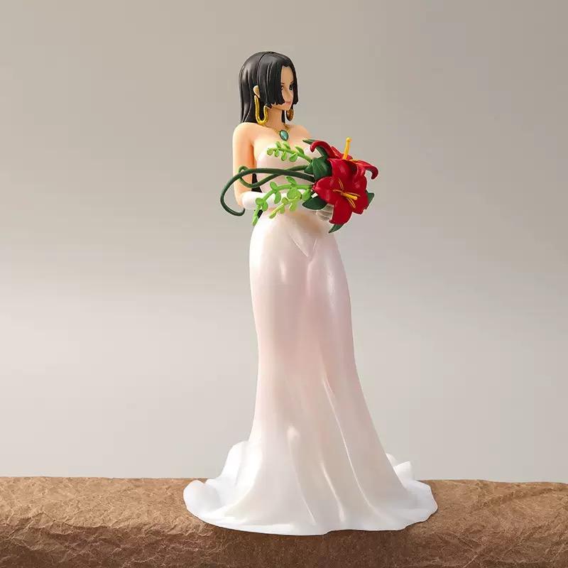 Anime/Pirate/Boya/Hancock Wedding Dress, Wedding Bouquet, 23CM Sexy Figure PVC Small Statue, Model ToyCollection Decorative Gift