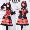 Date A Anime Live Tokisaki Kurumi Cosplaycostume Lolita Dress Girl Halloweensuit