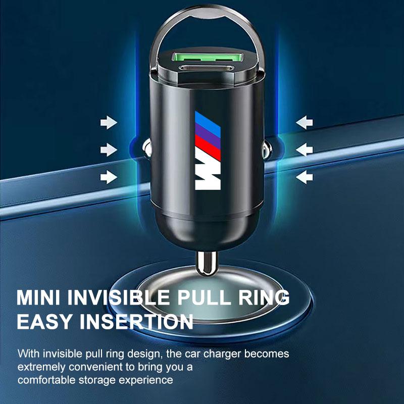 Micro Car Quick Charger Vehicle Cigarette Lighter Convert Plug Car Accessories For BMW X6 X1 X2 X3 X4 X5 X7 E46 E39 E90 E36 E60