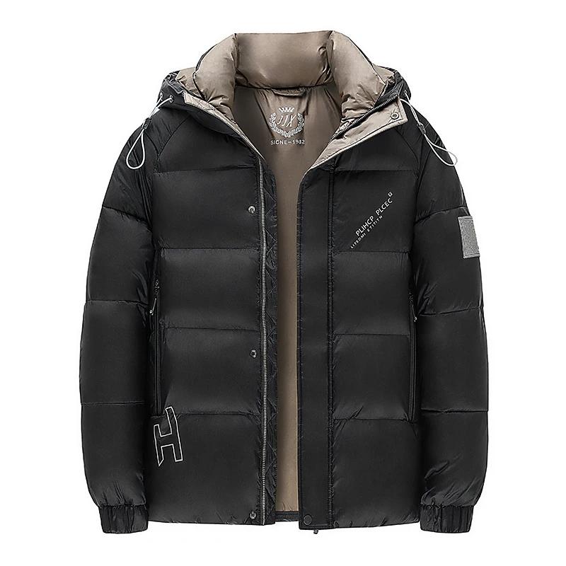 

Мужская зимняя куртка Белая Мужская Пуховая Куртка Парка Мужская Парка Высокое Качество Повседневная Большой Размер 5XL Мужские Теплые Толстые Пальто с Капюшоном XL чёрный