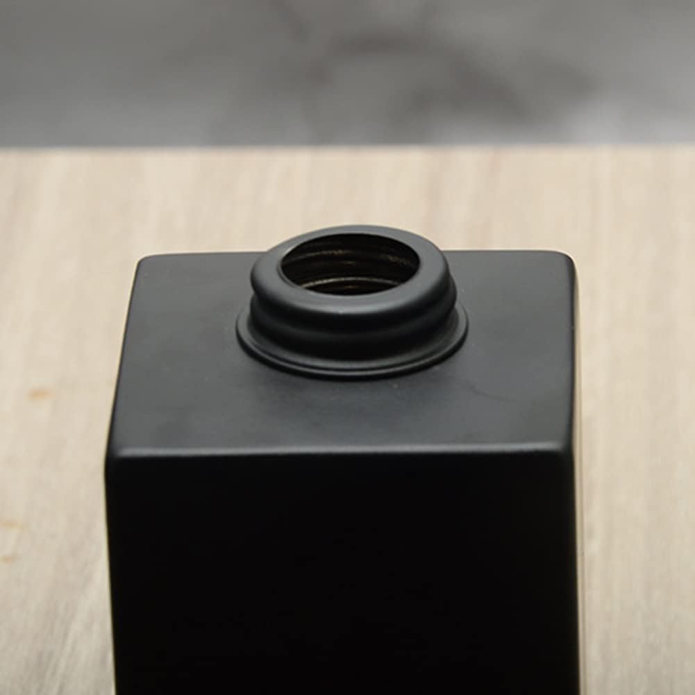 1Pc Matte Black Soap Dispenser, Stainless Steel Bathroom Hand Soap Pump Dispenser Refillable Countertop Lotion Bottle for Kitchen and Bathroom