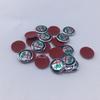 BQVLT1 2pcs11mm 14mm 15mm ForAlfa Romeo 159 147 156 Giulietta GT Aluminium Car Key Emblem StickersMito Brera Giulia F1 Stelvio Volante