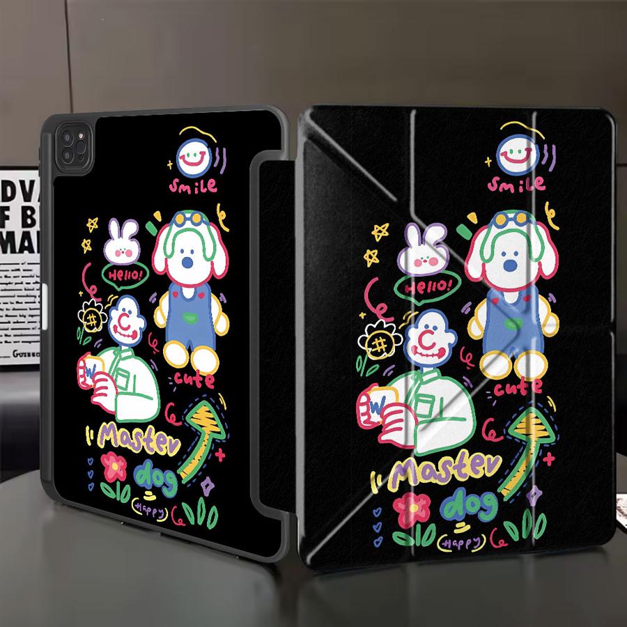 Tablet Case For iPad Mini 6 7 Pro 11th 10th 9th 8th 7th 12.9inch Pro 2025 Air 4 5 M3 M2 1 2 M4 11inch Holder Cover Cute Dog