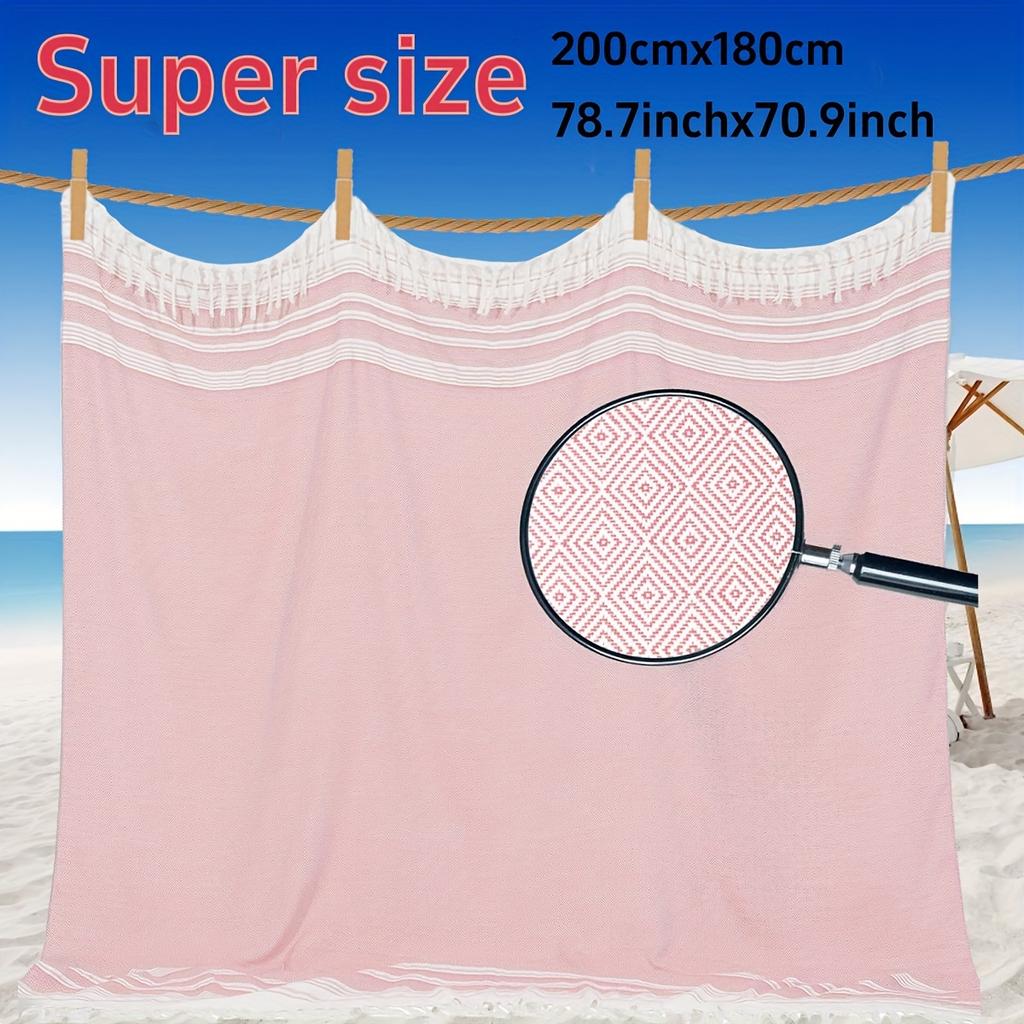 Extra Large Turkish Beach Towel Quick Dry Soft Sand Free Bohemian Blanket For Men Women Perfect Gift Vacation Pool Yoga