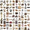 10/30/50/100pcs Boho Retro Dark Aesthetic Graffiti Stickers Decorative Guitar Laptop Phone Skateboard Cool Cartoon Sticker Gifts