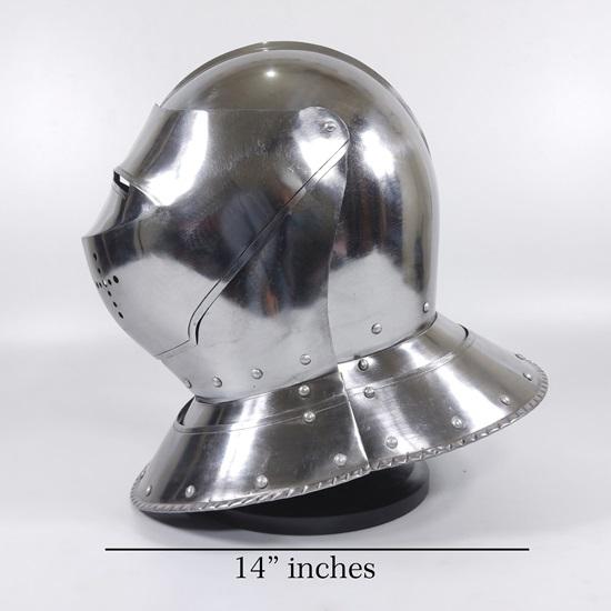 Średniowieczny hełm rycerza Larp Fancy Armour Costume Dress, średniowieczny hełm krzyżowca, hełm templariusza