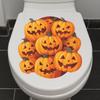Halloween pumpkin bathroom toilet toilet atmosphere decoration stickers