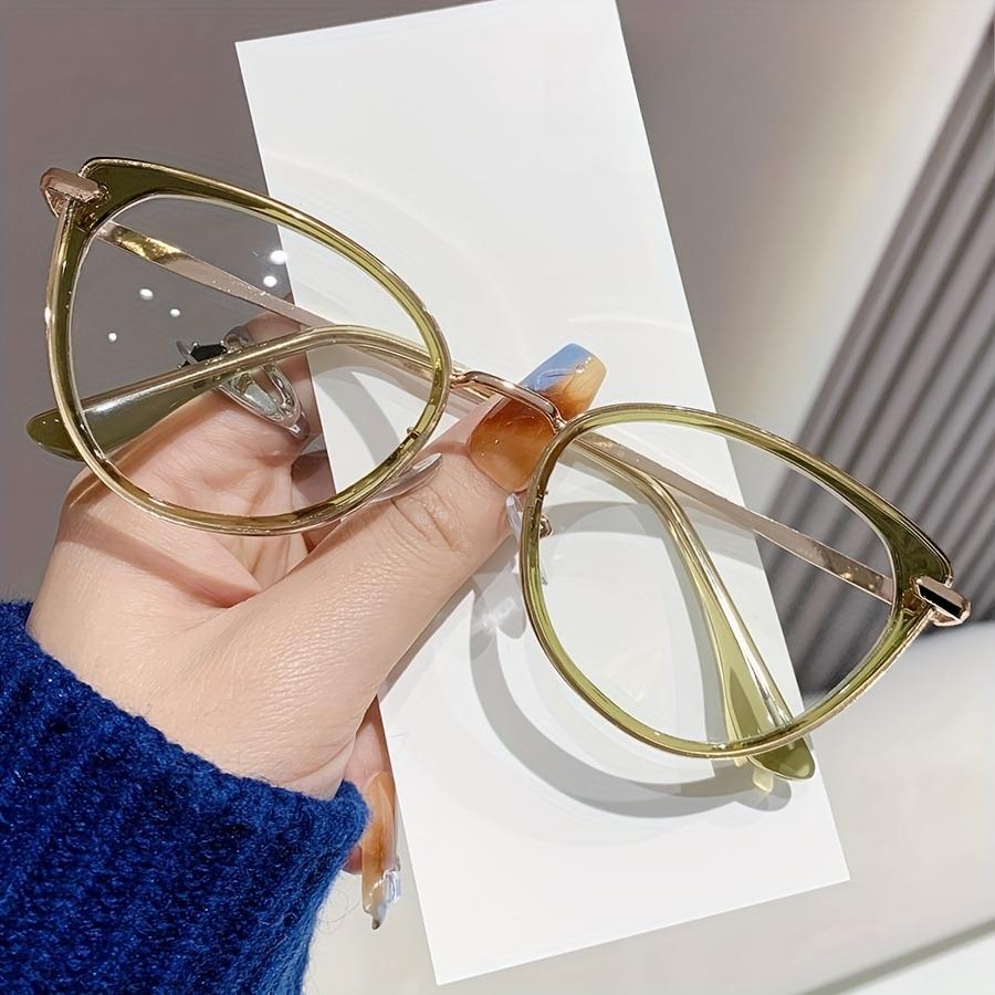 Cat-Eye Metal Frame Reading Glasses for Men & Women Office Eyewear Modern Eyewear Premium Eyewear Vision Aid