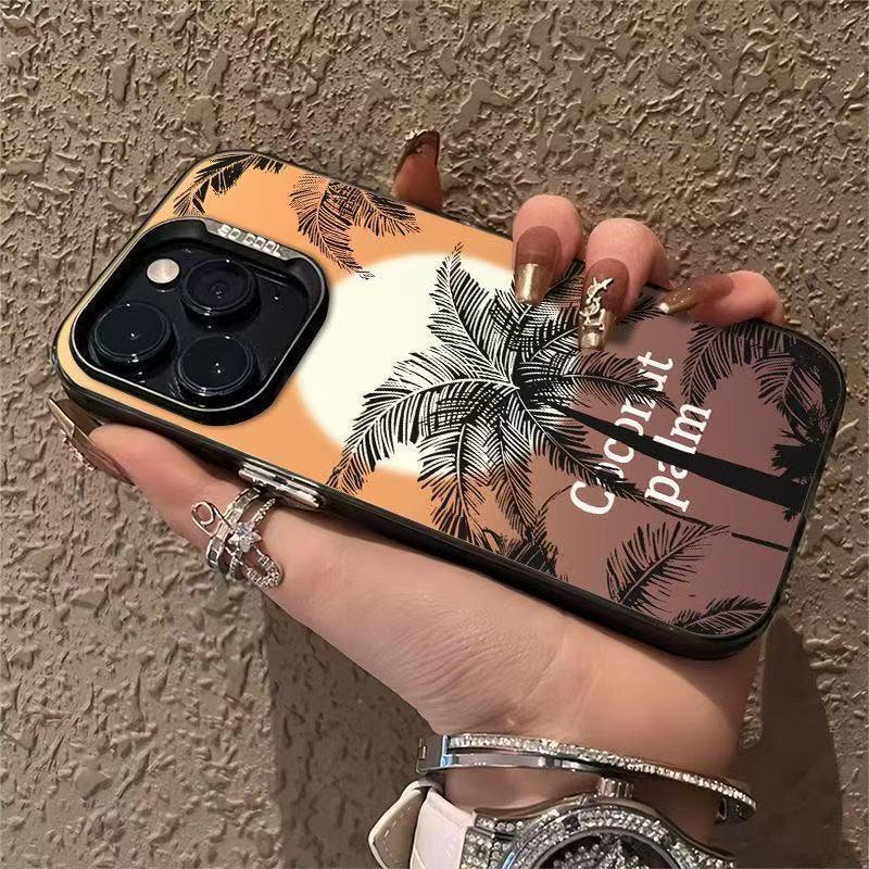 Sunset Coconut Grove iPhone Case for 17Pro, 16Pro, 15, 14, 13 - Aesthetic Design