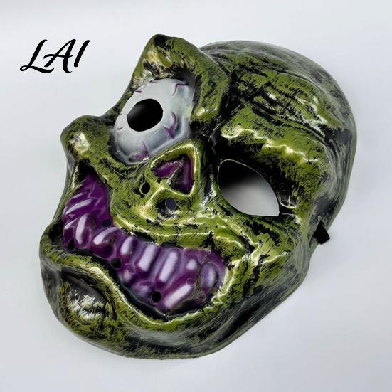 Retro Horror Atmosphere Masque Halloween for Adults Creepy Cosplay Party Accessory Durable Scary Ghost Head Full Face Unique Costume Mask