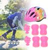 7pcs Kids Skating Bike Protective Gear Set Safety Helmet Knee Elbow Wrist PadPink Colorful Kids