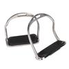 Stainless Steel Horse Stirrup AntiSlip Riding Equestrian Equipment Supplies with Rubber Pad