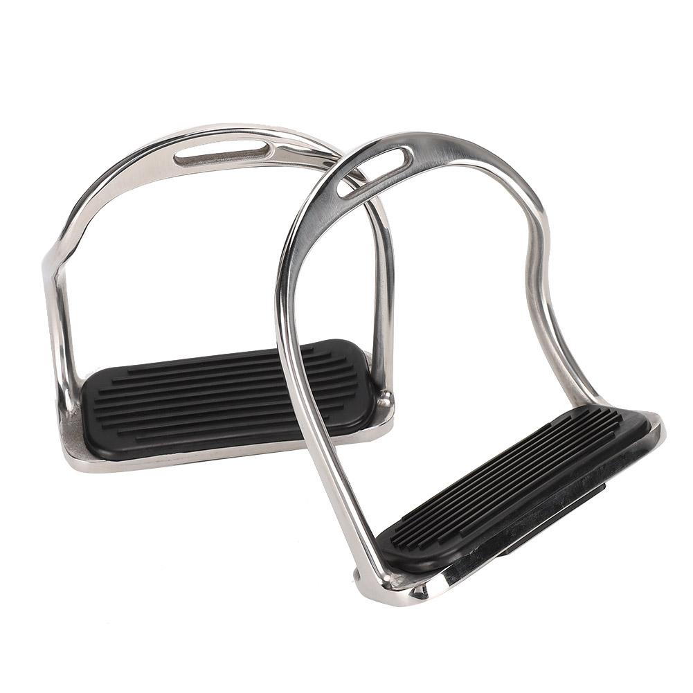 Stainless Steel Horse Stirrup AntiSlip Riding Equestrian Equipment Supplies with Rubber Pad