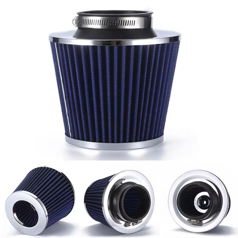 Universal Car Racing Cold Air Intake System Turbo Induction Pipe Tube Kit Cone High Flow Performance Air Filter Inlet 3" 76mm