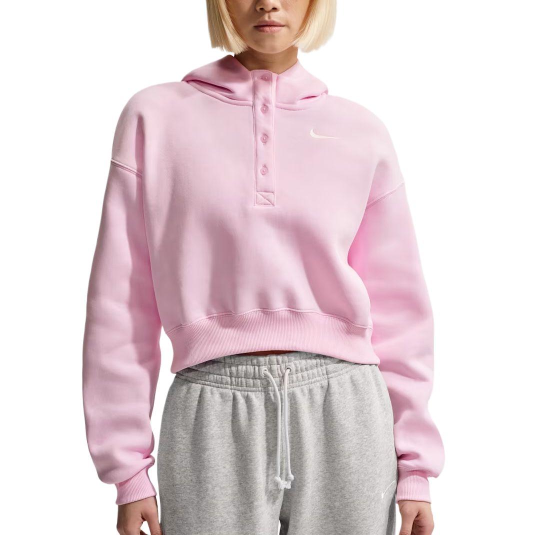 

Жіноча толстовка з капюшоном Nike FW25 Phoenix Fleece, вільна, з коротким рукавом, топ IF0259-663 XL