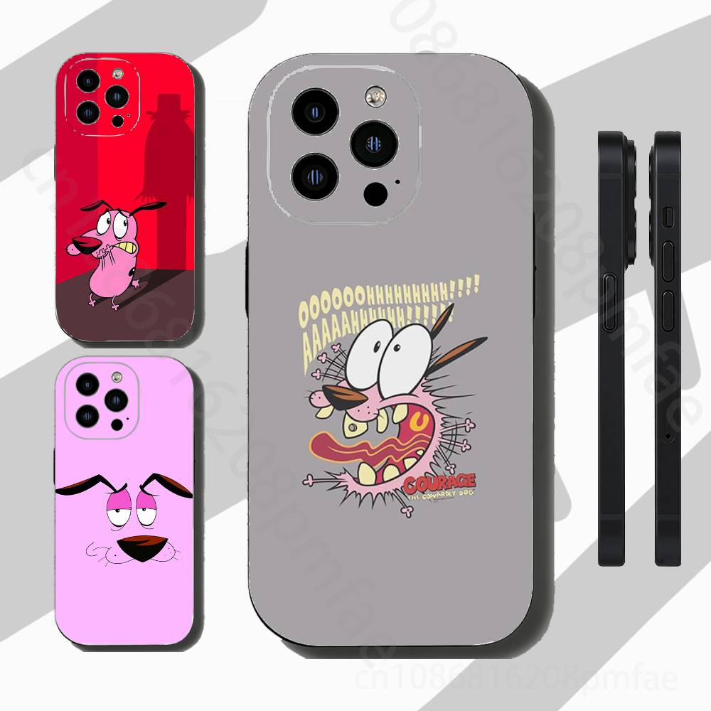Courage the Cowardly Dog iPhone Case For 17,16,15,14,13,12,11 Pro,Max,Plus,X,XS,XR,SE,Mini Back Protector Cover