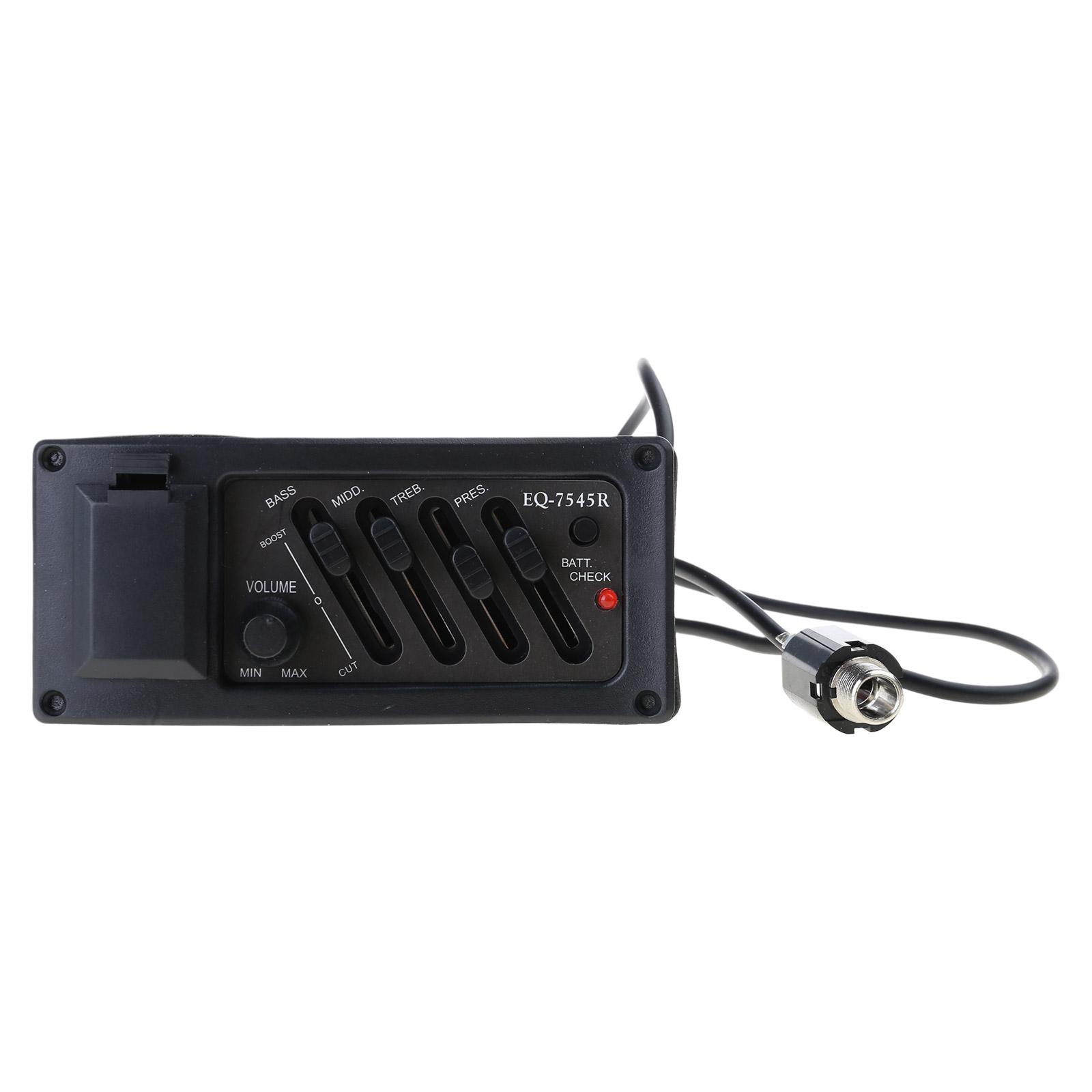 

Guitar Amplifier Equalizer Preamp Pickup Tuner Volumes Control Pickup 4 Bands Acoustic Guitar Preamplifier Equalizer