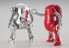 Hasegawa Creator Works Series MechatroWeGo 20 Guardian Red Silver Plastic Model Kit 64801 No. &