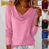 Women's Fashion Casual Autumn Winter Long Sleeve Blouses & Shirts