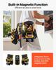 Tool Belt, Magnetic Tool Pouch for Men, 28 Pockets Heavy Duty Adjustable Utility Belt Detachable Bag for Electrician, Carpenter, Construction, Work