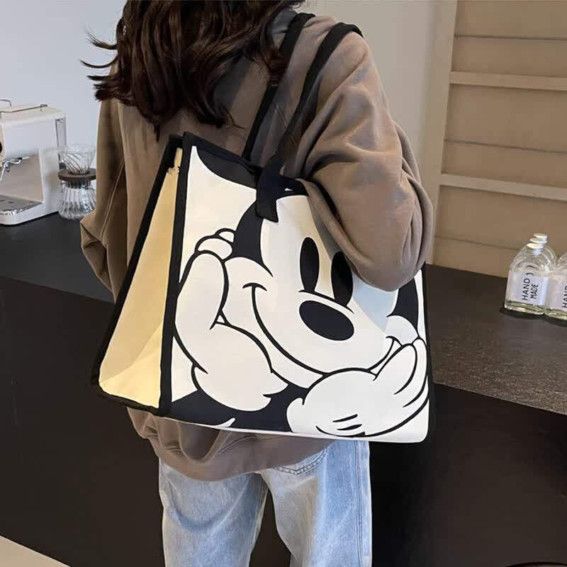 Cute Cartoon Large Capacity Canvas Tote Bag