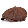 Berretti da uomo Cappello da strillone in lino Berretto da donna in lino Berretto da uomo vintage Cappelli francesi Berretto blu scuro