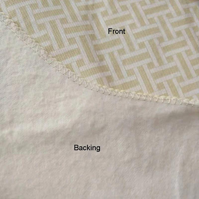 Round Table Cloth Environmental Protection Plush Plastic Tablecloth PVC Tablecloth Waterproof, Oil Proof and Washable