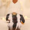 24TE Knitted Couple Coffee Gnome Cute Art Crafts Party Decoration for Restaurant Dining Table Party Decoration