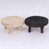 Good-2X Rustic Decorative Round Wood Pedestal Plant Pot Riser Plant Stand Potted Plant Shelf For Indoor Outdoor Home Decor A