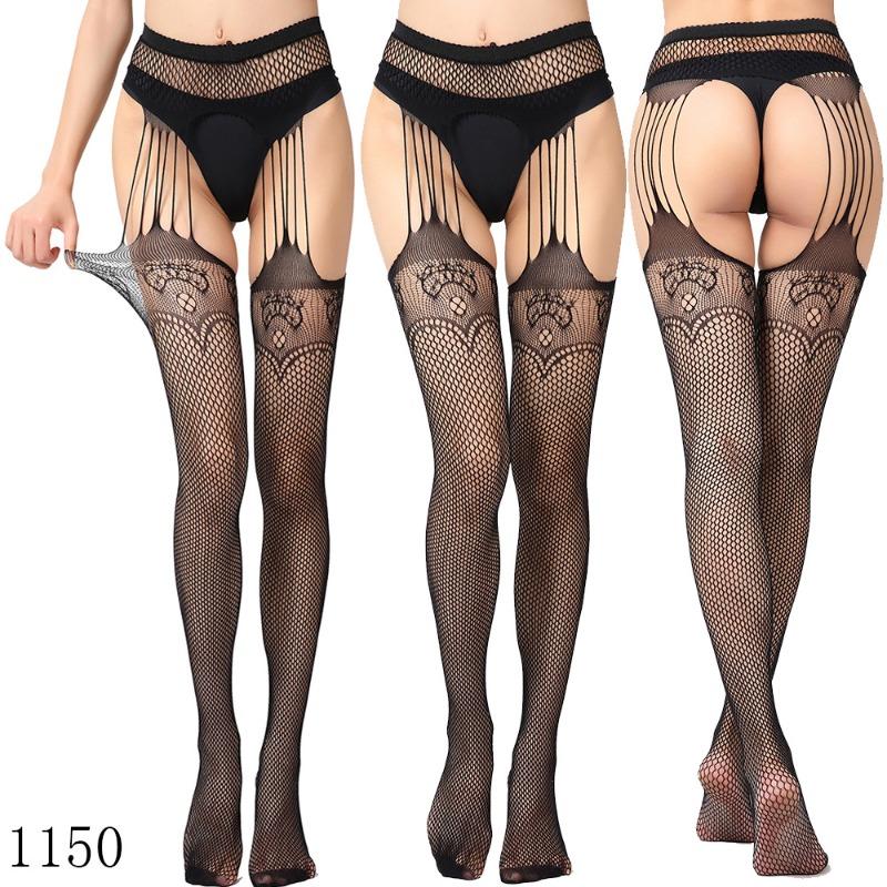 Sex Underwear Sexy Large Size Garters High-end Thickened Sexy Women's Sex Stockings, Suspender Panties Net Socks