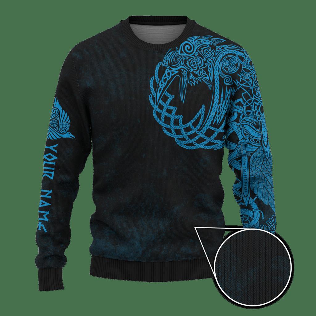 Herren Rundhals Pullover Sweatshirt Stil 3D Digital Tattoo Gedrucktes Langarm Basic Shirt