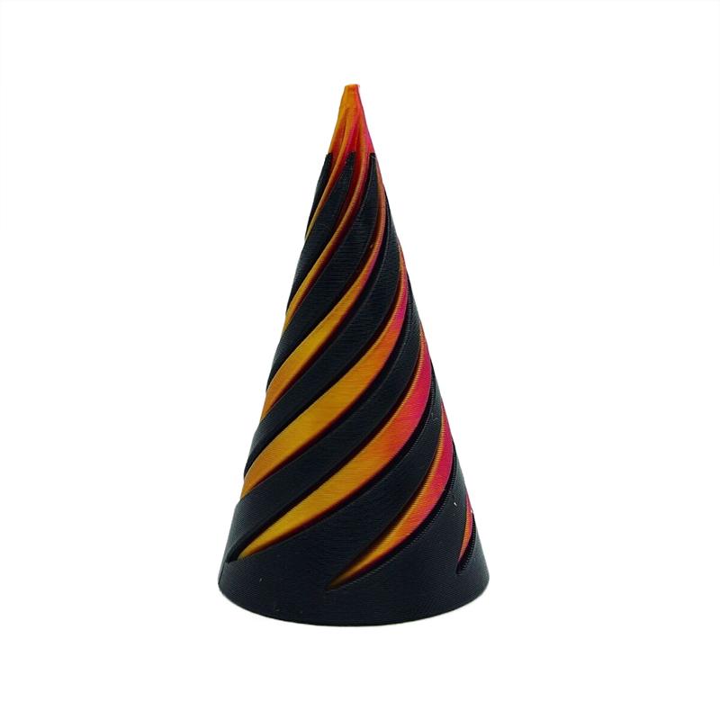 3D Printed Spiral Cone Stress Relieving Toy Impossible Pyramid Sculpture Toy Mini Stereoscopic Telescopic Fingertip Spiral Toy