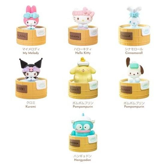TOP TOY Sanrio Characters Kurukuru Onsen Series 1 Piece Gachapon Blind Box Figure Sofubi