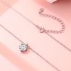 New Trendy, Simple, Fashionable Temperament Six Claw Pendant Necklace for Women, Simple, Light Luxury Collarbone Chain