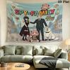 Spy Family Wall Tapestry Aesthetic Wall Hanging Printed Fabric Blanket Decorative Tapestries For Bedroom Living Room Home Decor