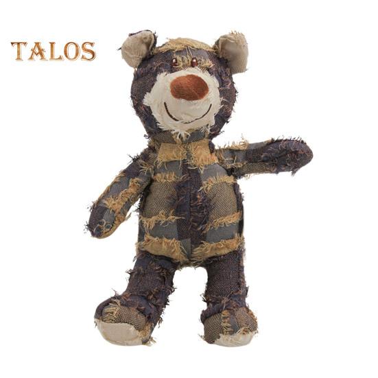 

Игрушка для жевания собак с пищащим вкусом, интерактивная плюшевая игрушка-медведь со звуком, неразрушимая игрушка для чистки зубов у собак, для агрессивных любителей жевать S фиолетовый