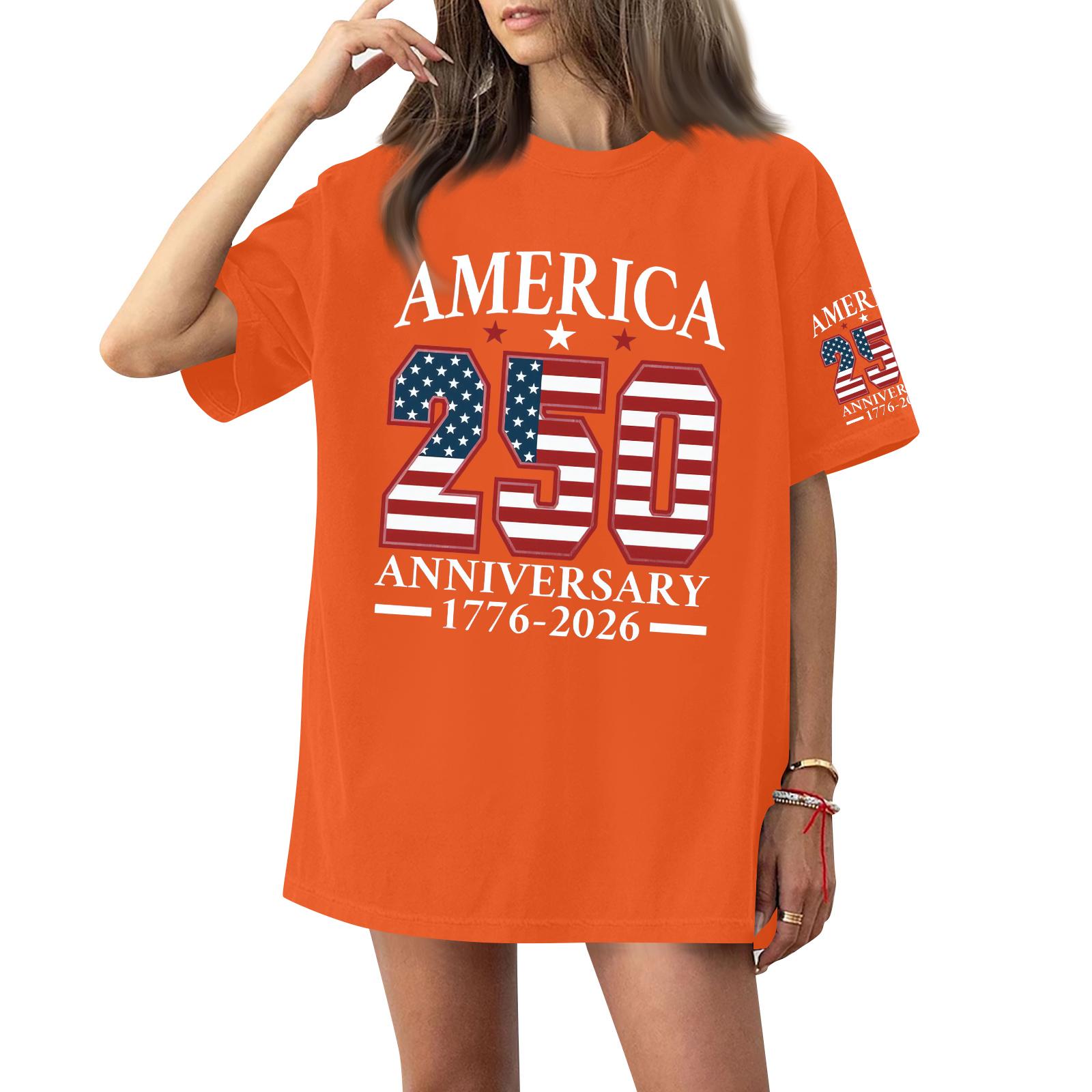 

Женская футболка с круглым вырезом и короткими рукавами с принтом XXXXL оранжевый