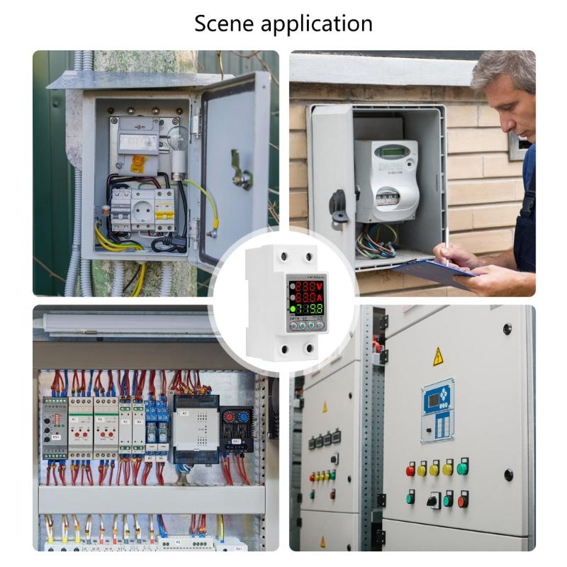 Überspannungsstrom- und Unterspannungsschutzgerät Intelligente Relais Schutzschalter Einstellbare Schutzschalter Relais