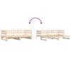 Extendable Daybed 2x (90x200) cm Solid Pine Wood