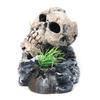 Aquarium Fish Tank Pirate Skull Skeleton Ornament Resin Landscaping Decor