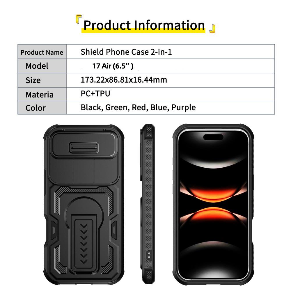 iPhone 17 Pro Max 17 Air 16 Pro Max Anti-drop Phone Case with Stand