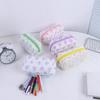 Sweet Cute Floral Pen Case Cosmetic Bag Girl Sundries Makeup Storage Bags Travel Portable Organizer Bag Student Stationery Gifts