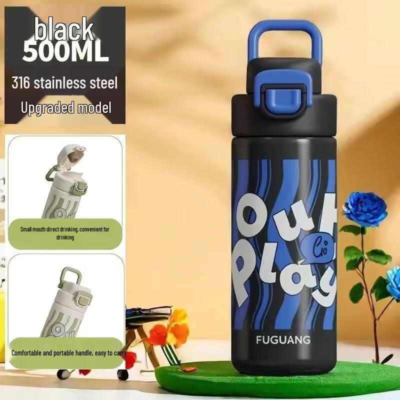 Fuguang 316 Stainless Steel Insulated Water Bottle with Pop-Up Lid