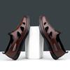 Luxury Brand Genuine Leather Men Sandals Moccasins Men Business Dress Sandals Handmade Leather Shoes Men Sandalias