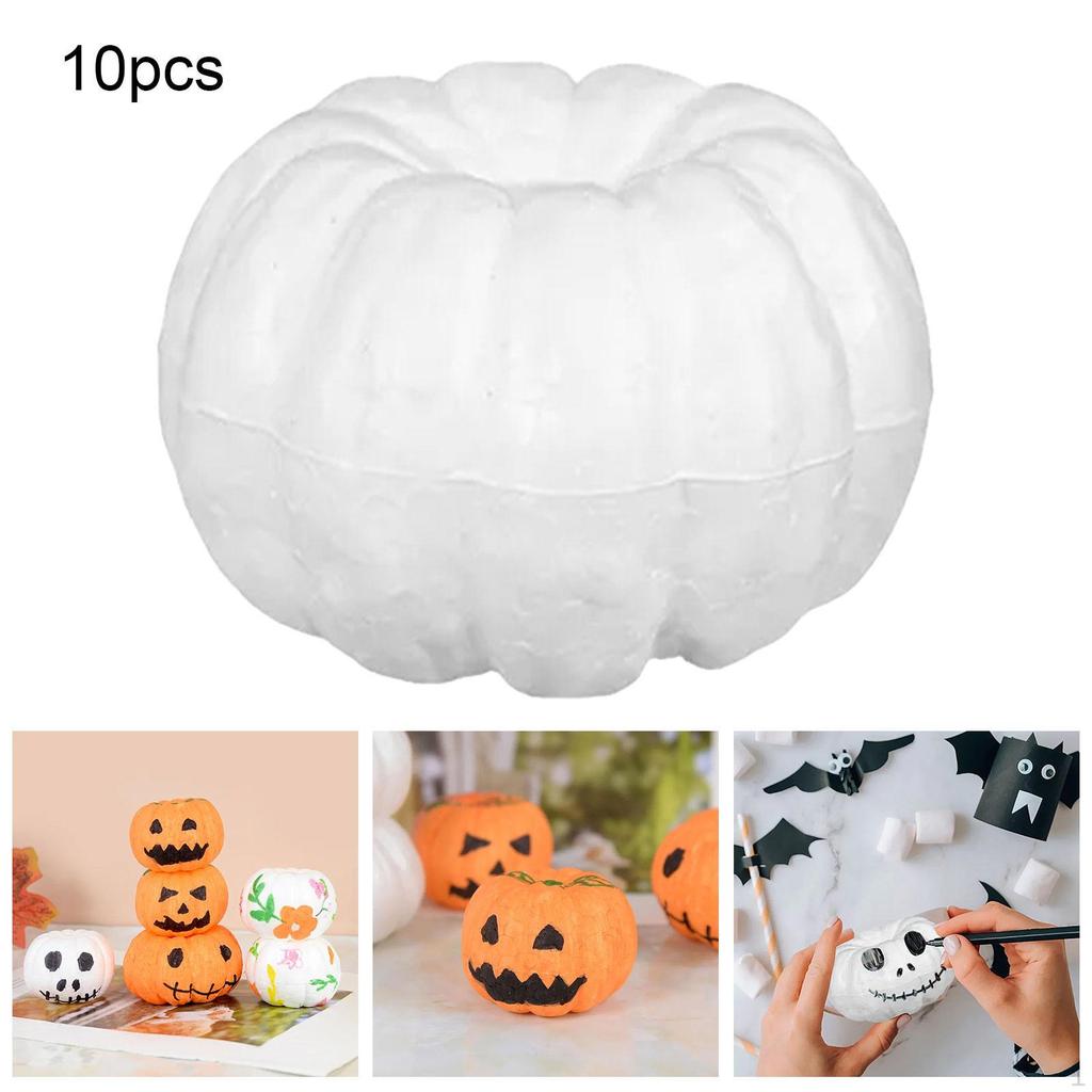 10 Foam Pumpkins for Halloween Crafts And Decorations