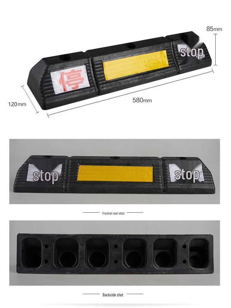 Rubber Parking Space Wheel Stopper and Positioner