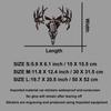 Antler Splicing Skull Decals & Bumper Creative&funny Stickers for Cartoon Fans&lover,high Quality for Car Trucks Motorcycles