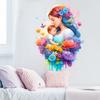Tender Mother Wall Sticker Self-Adhesive Removable PVC for Bedroom Living Room Hallway Home Decor Art