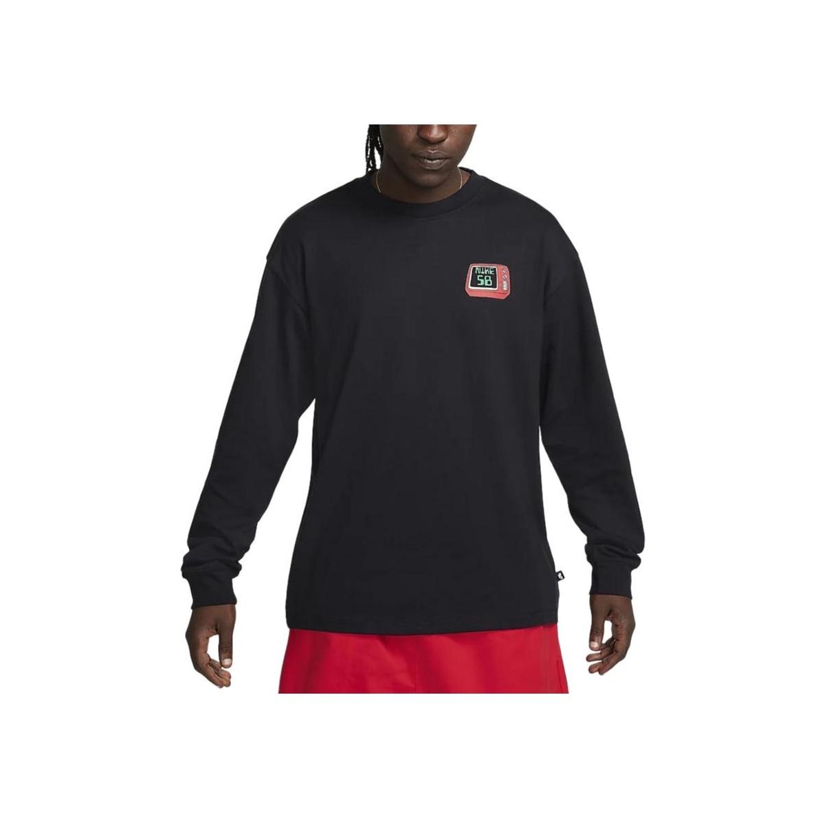 Nike SB Max90 Graphic Long Sleeve T-Shirt Men Black FQ3714-010 M